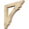 Ekena Millwork Olympic Slat Rough Sawn Bracket, Douglas Fir, 4"W x 32"D x 32"H BKT04X32X32OLY06RDF - alternate 1
